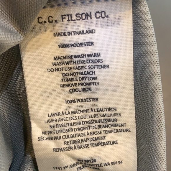 C.C. Filson Long Sleeve Barrier T-Shirt , NEW , StormGray - Picture 5 of 6